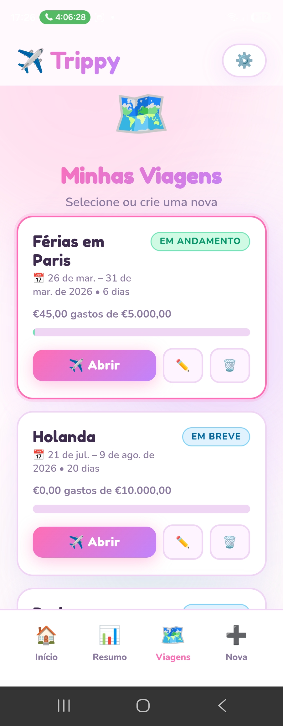 Minhas viagens